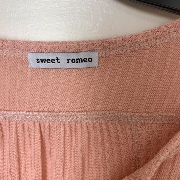 NEW Sweet Romeo pink long sleeve swing henley small - Picture 4 of 7